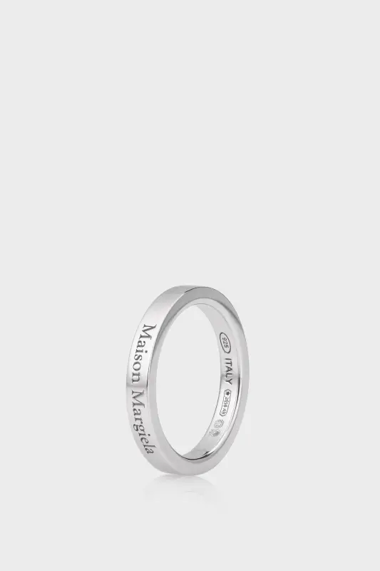 Maison Margiela LOGO REFERENCE RING 3 MM Silver online