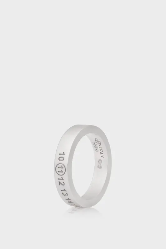 Maison Margiela NUMBER REFERENCE RING 4 mm Silver online