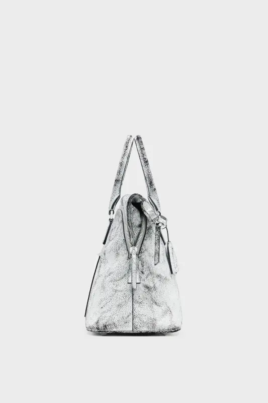 Maison Margiela White Leather 5AC Crossbody Bag Loved To Death Medium White and Black online