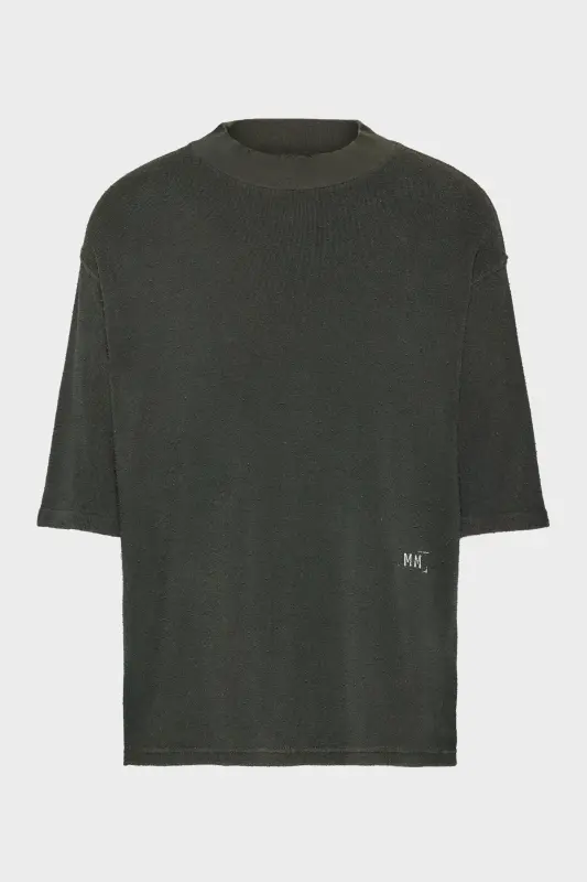 Maison Margiela Black Cotton Stamped T-Shirt Black online