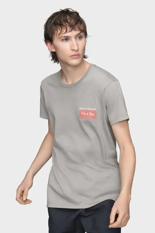 Maison Margiela Mens Brown Cotton Crystal Hotel T-Shirt White online