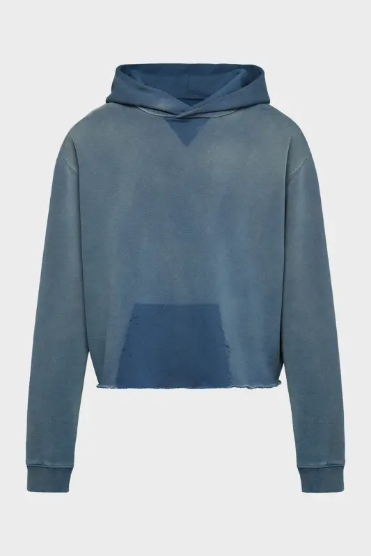 Maison Margiela Mens Cotton Hoodie – 100% Organic Blue online