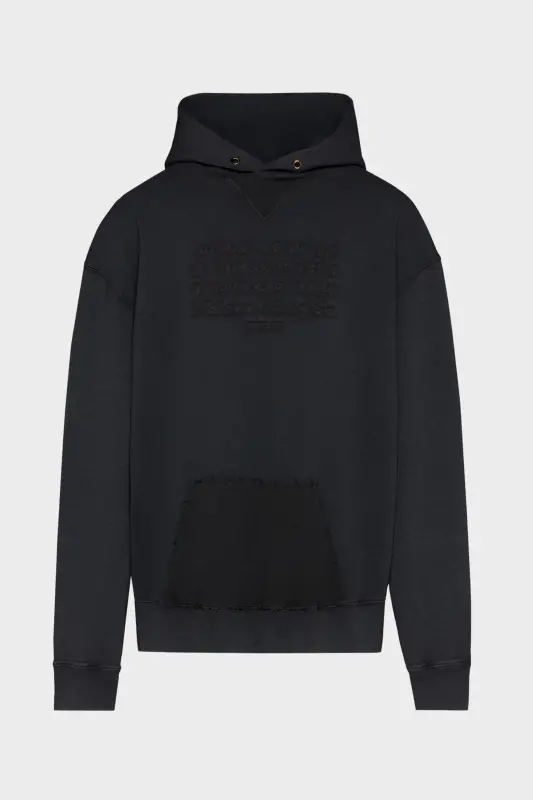 Maison Margiela Reverse logo hooded sweatshirt Black online