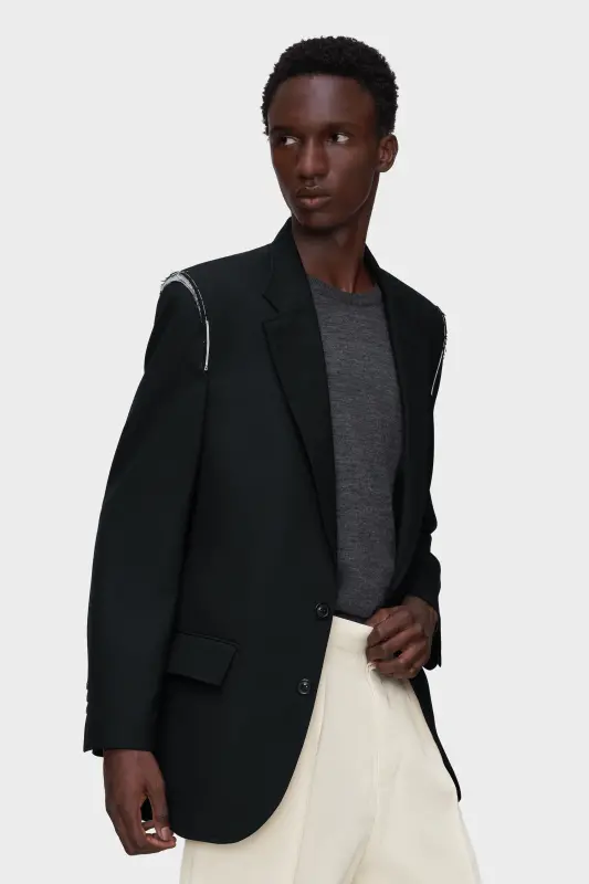 Maison Margiela Wool single-breasted blazer Black online