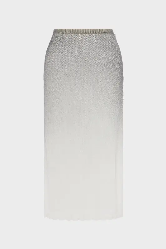 Maison Margiela Sheer knit midi skirt Dirty Wash online