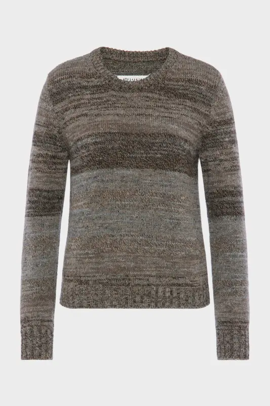 Maison Margiela Virgin-wool crewneck knit Brown online
