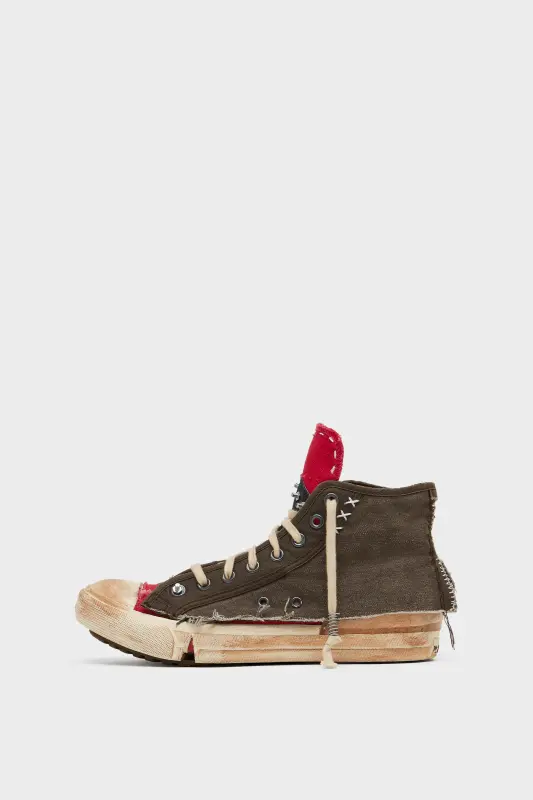 Maison Margiela LOVE TO DEATH SNEAKERS Red and Brown online