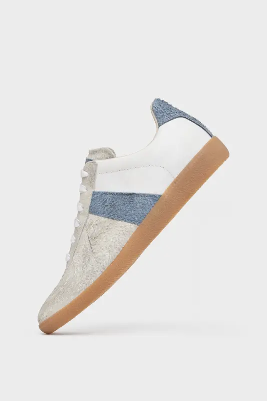 Maison Margiela Grey Calf Leather Replica Sneackers Grey online