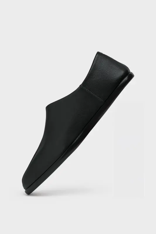 Maison Margiela Leather Slippers for Women Tabi Babouche Black online