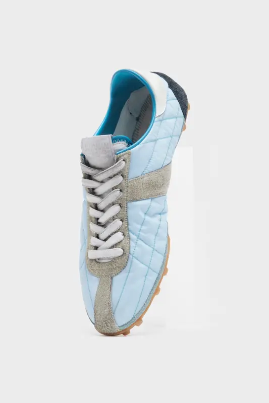 Maison Margiela Womens Gray Sprinter Sneakers Blue and white online